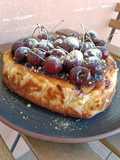 Tarta de queso de cerezas