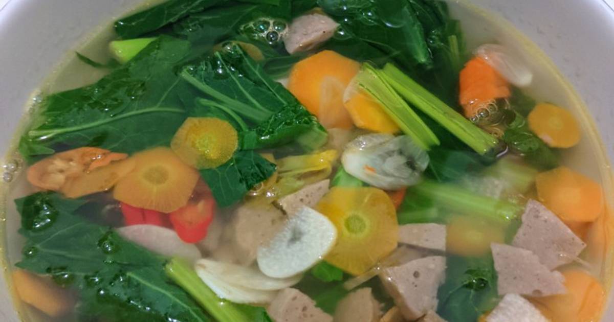 Resep 24 Sayur Bening Sawi Ijo Wortel And Baso Oleh Dapoer Wulan🌙 Cookpad