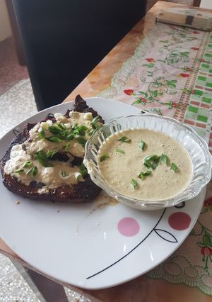Una foto de Asado de chuleta de cerdo adobado en salsa de soja