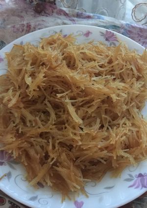صورة لوصفة حلاوه الشعريه بالحليب والزبده