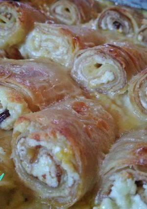 Sült túrós palacsinta recept fotója
