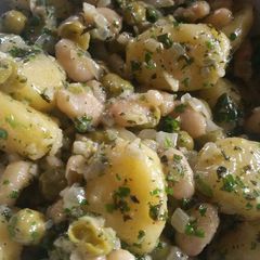 A picture of Potato Gnocchi & White Bean Salad.