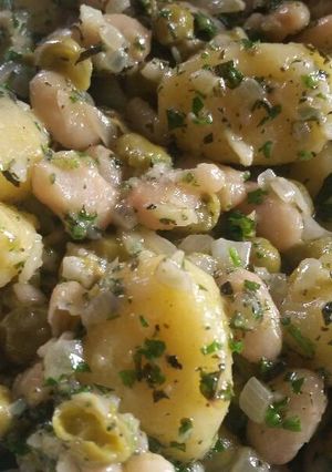 A picture of Potato Gnocchi & White Bean Salad.
