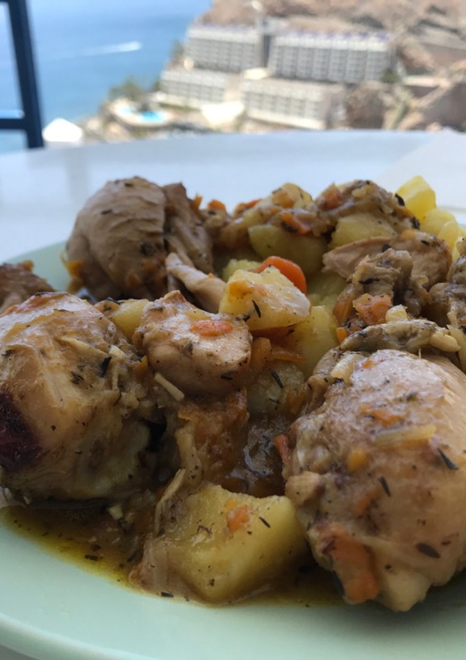 Una foto de Mi pollo a la cerveza