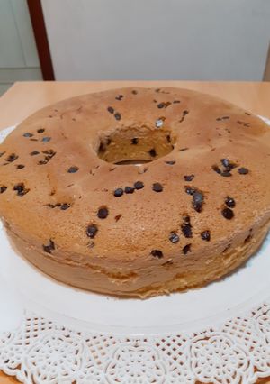 Una foto de Budín con chispas de chocolate