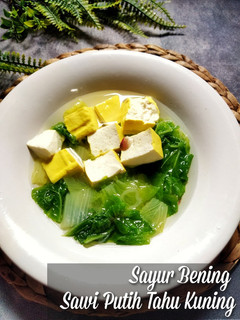 Foto resep Sayur Bening Sawi Putih Tahu Kuning