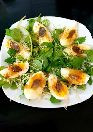 A picture of A Boiled Egg With a Difference By Hussains Kitchen on FB.