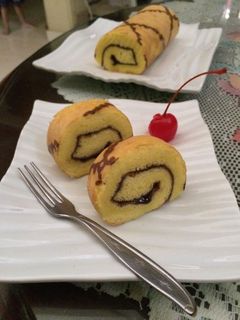 Foto resep Bolu gulung selai blueberry