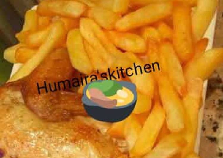 Steps to Make Ultimate Chicken and chips