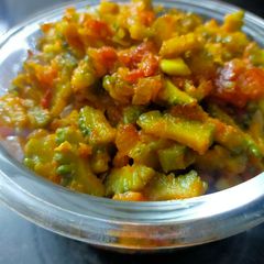 A picture of Karela Subzi.