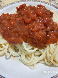 Foto resep Spaghetti Saus Bolognese