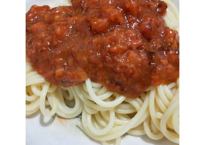 Ternyata ini loh! Resep  bikin Spaghetti Saus Bolognese  gurih