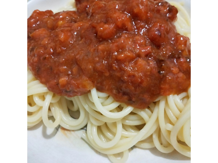 Ternyata ini loh! Resep  bikin Spaghetti Saus Bolognese  gurih