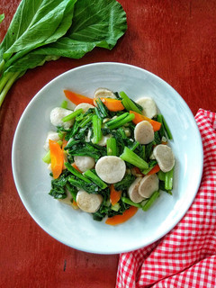 Foto resep Tumis Sawi Bakso Ikan