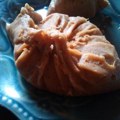 A picture of Epiti (steamed corn and plantain).