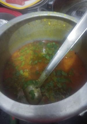 A picture of Aloo Tamatar Gravy.