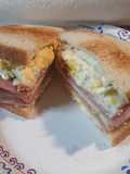 Ham Egg and Swiss on Sourdough