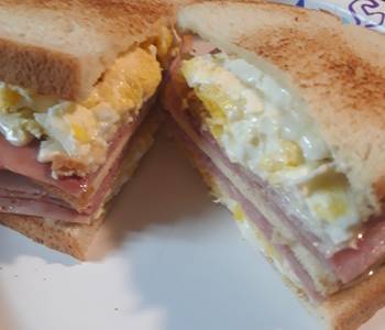 Update, Prepare Recipe Ham Egg and Swiss on Sourdough Delicious