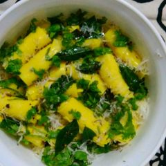 A picture of Besan khandvi.