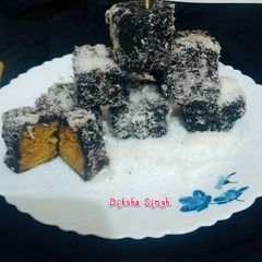 A picture of Lamington cake.