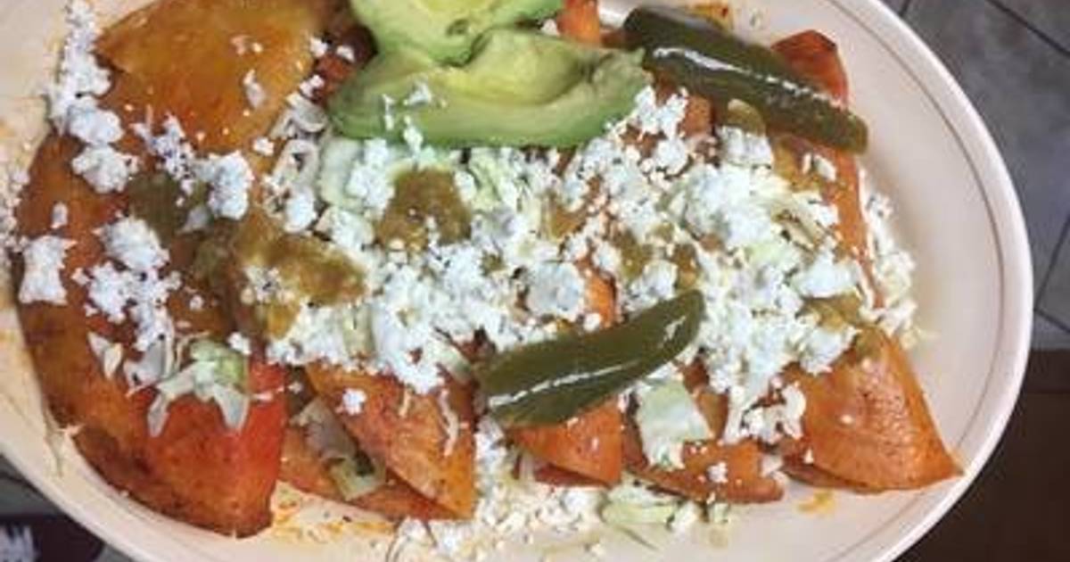 Enchiladas de papa y chorizo Receta de Laura - Cookpad
