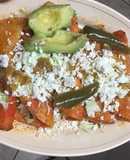 Enchiladas de papa y chorizo