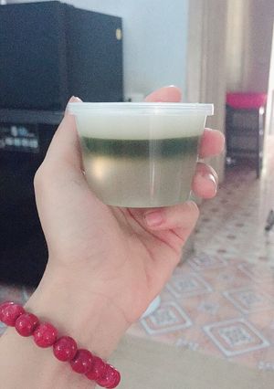 Hình của món Thạch rau câu 3 vị.
