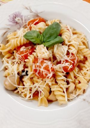 Una foto de Tirabuzones One Pot pasta 🍅