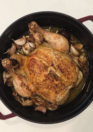 法式40瓣蒜頭雞 Poulet aux 40 Gousses d'Ail 的食譜成品照片