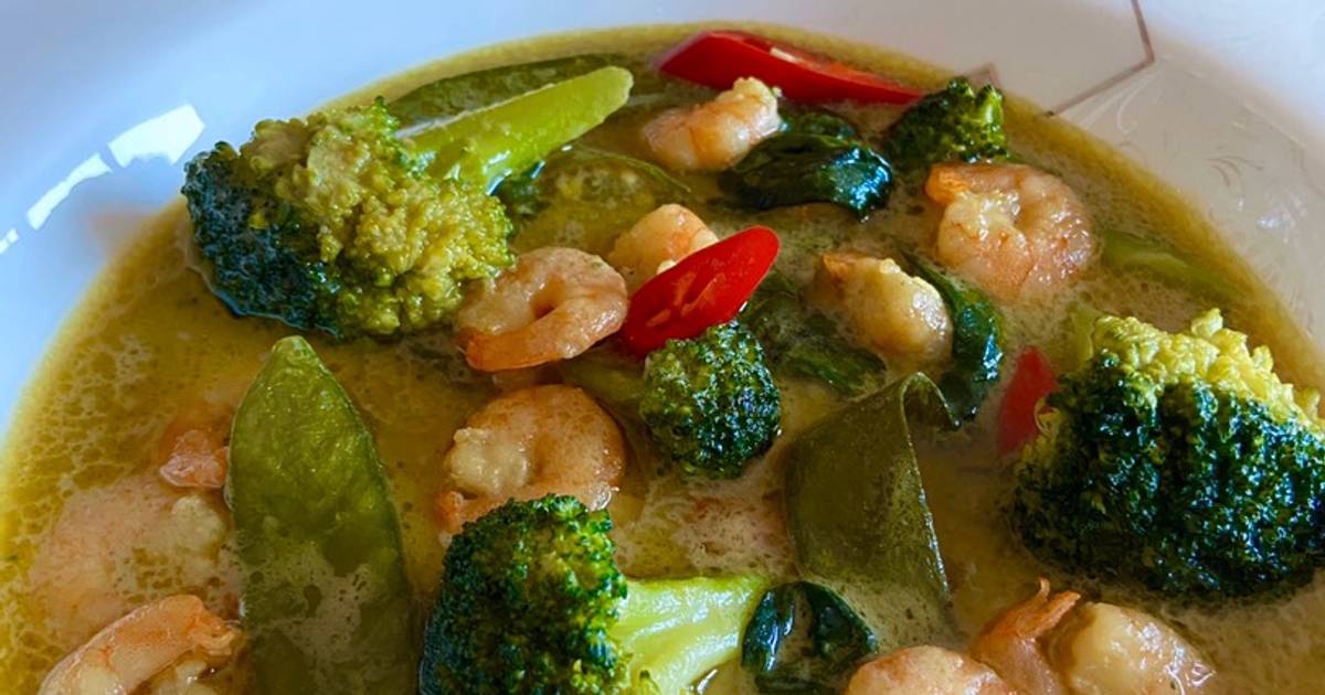 Thai Green Prawn Curry Recipe By Bhorta Bari Cookpad