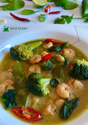 A picture of Thai Green Prawn Curry.