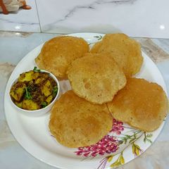 A picture of Bedmi Poori With Potato Dry Veg Healthy Breakfast.