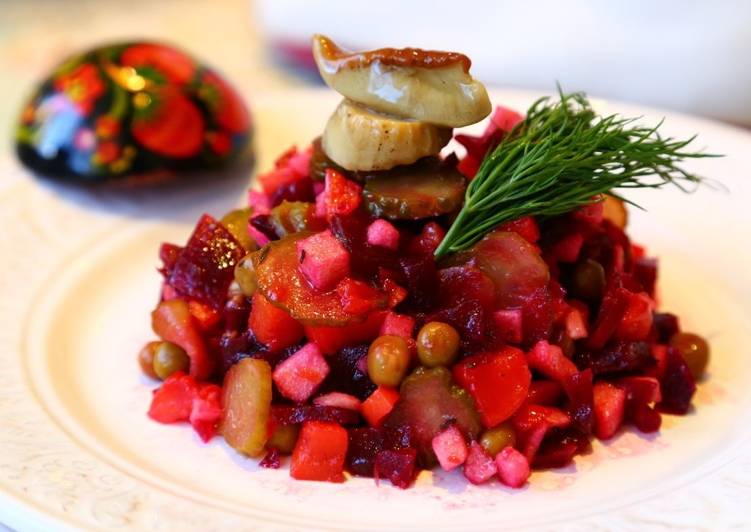 Винегрет классический с горошком пошаговый рецепт с фото