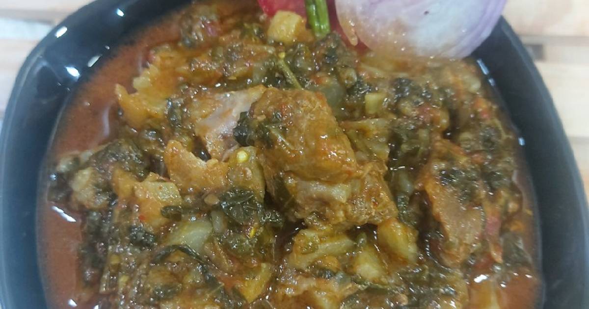 Mutton turnip spinach Recipe by Nargis shaikh Shaukat Cookpad