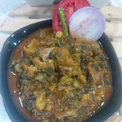 A picture of Mutton turnip spinach.