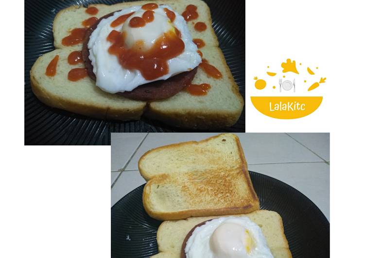 Resep Roti Panggang Mix Telur &amp; Ham Anti Gagal