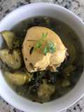 Pechuga de pollo con verdolagas