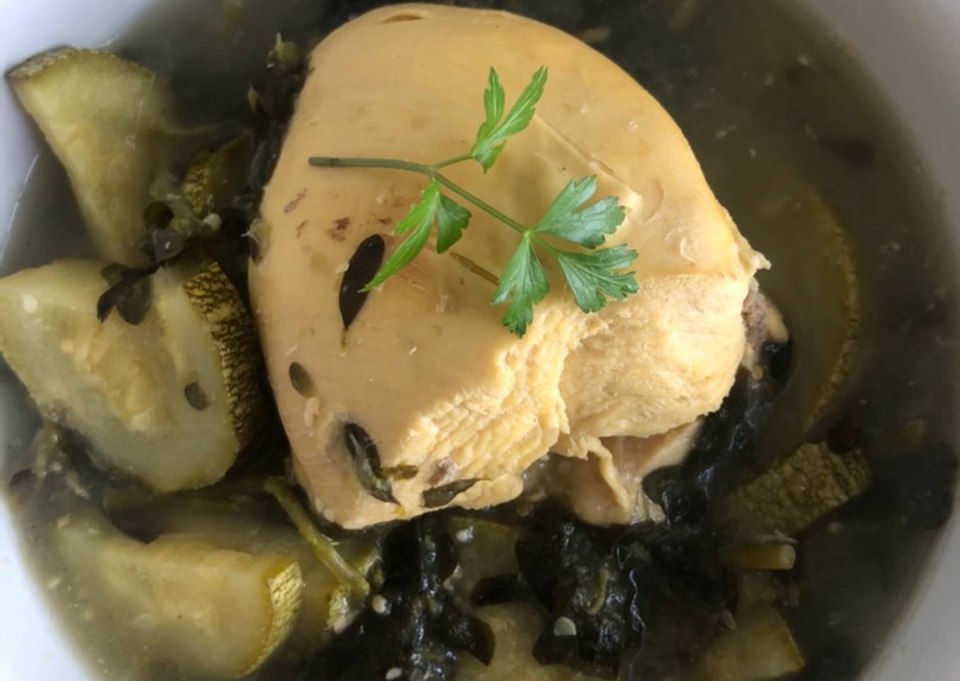 Pechuga de pollo con verdolagas