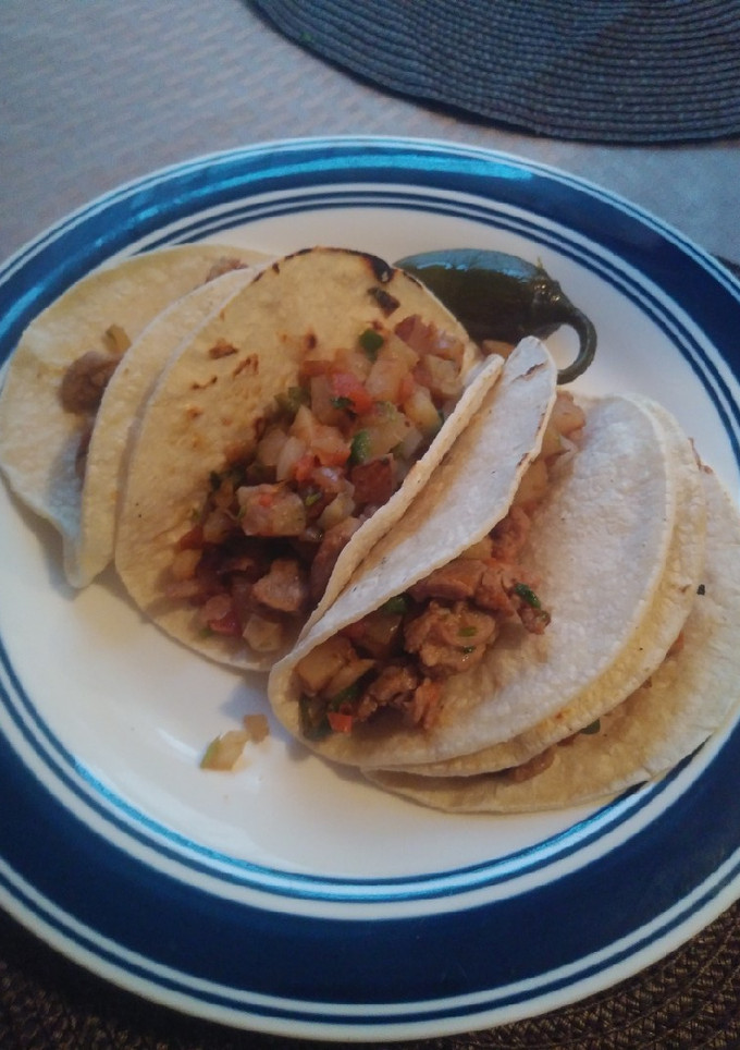 Una foto de Bistek con papas