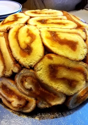 Barackos Charlotte torta recept fotója