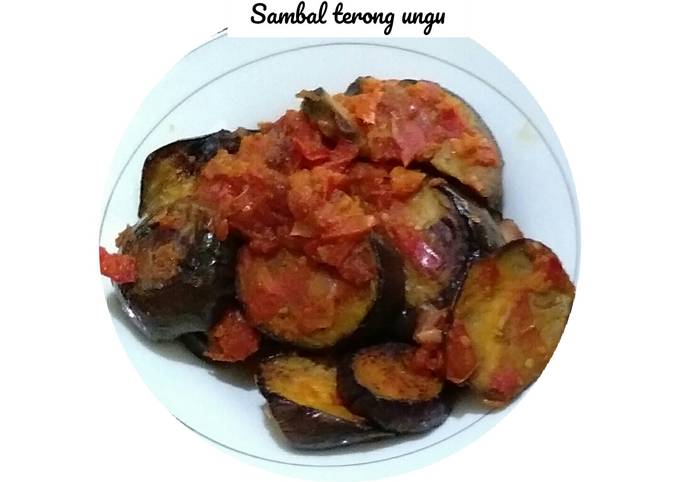 Ini dia! Resep memasak Sambal terong ungu  spesial