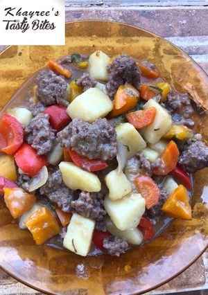 A picture of Potatoes Et Minced meat.