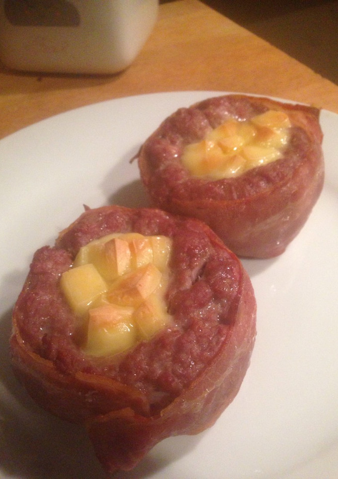 Una foto de Raclette de carne y bacon