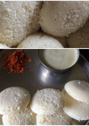 A picture of Idli With Chutney.