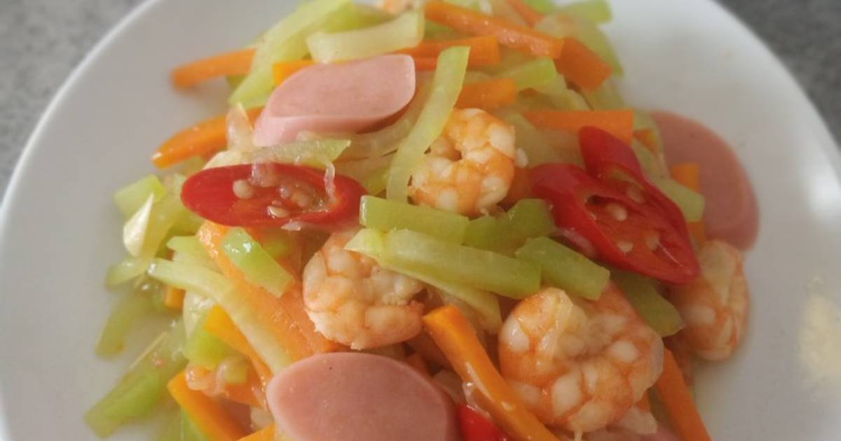 Resep Oseng Labu Siam Udang Sosis Oleh Daniar Cookpad