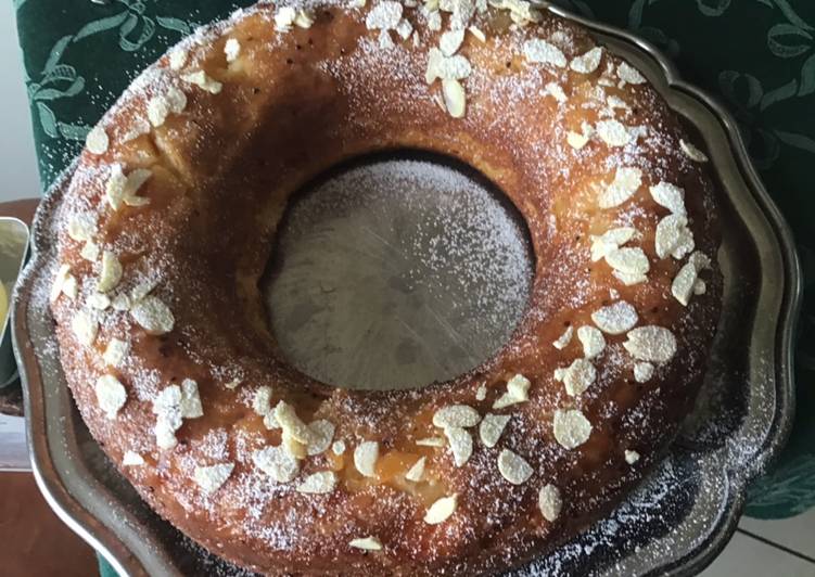 Gâteau aux pommes et amandes