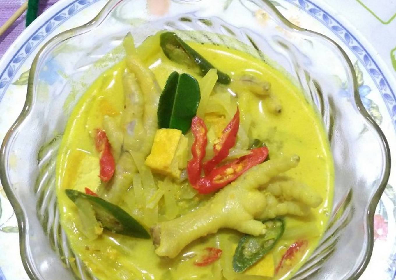 Ceker siam santan