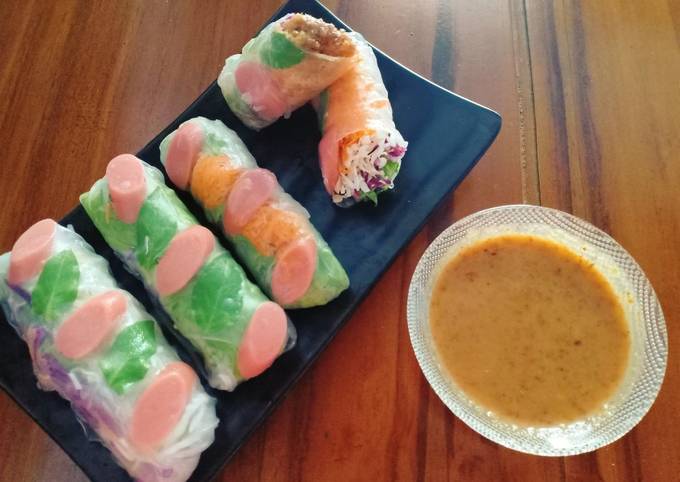 Spring Roll kubis sambel pecel