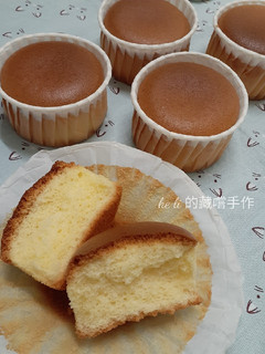 戚風杯子蛋糕 的食譜成品照片