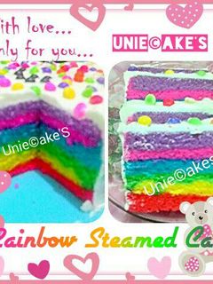 Foto resep BOLU KUKUS PELANGI (Rainbow Steamed Cake)